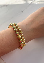 Load image into Gallery viewer, Beaded gold bracelets
