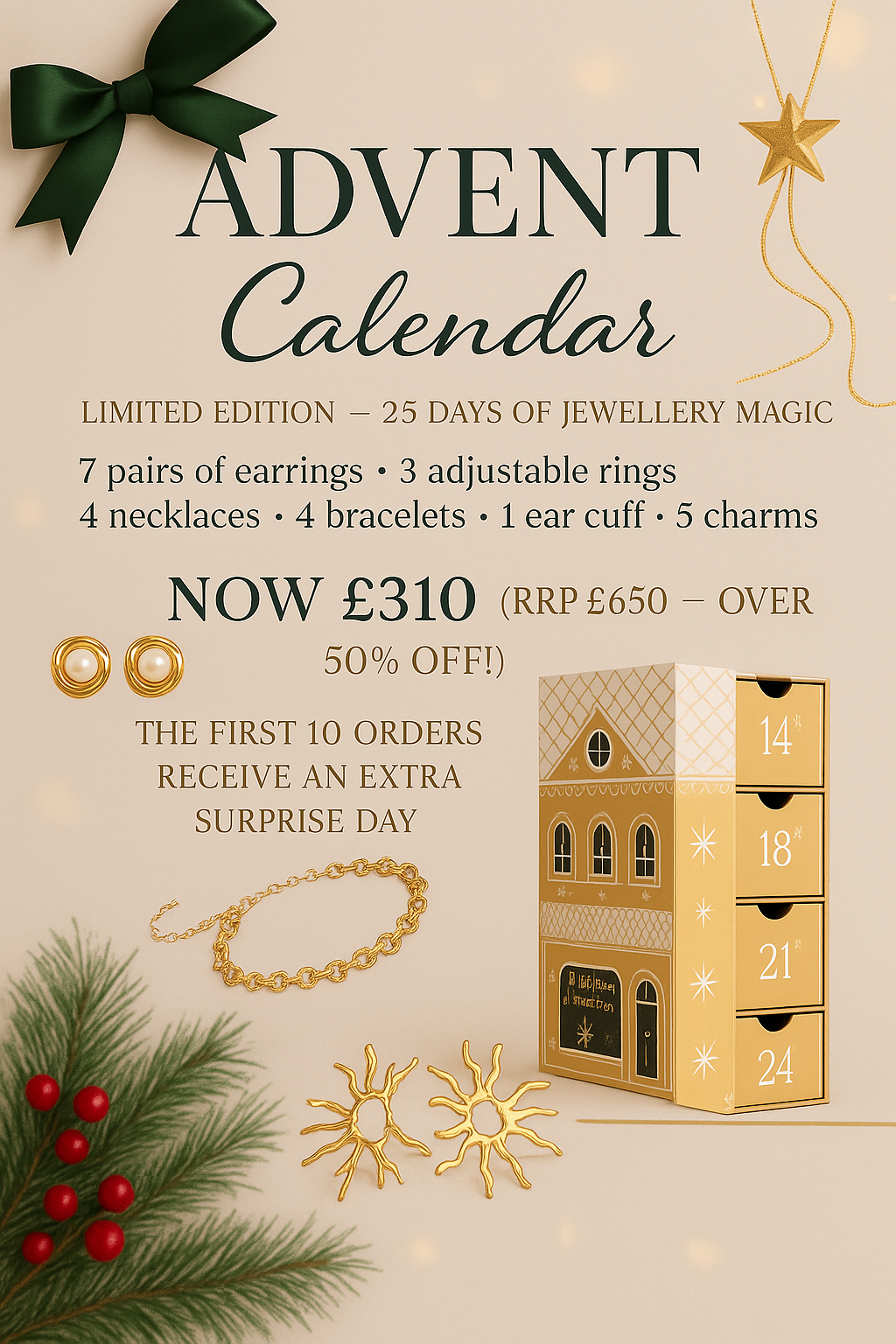 Limited Edition Luxury Jewellery Advent Calendar