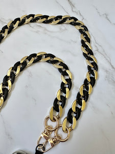 Universal Gold and Black Phone Chain