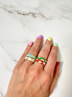 Load image into Gallery viewer, Evil eye enamel ring
