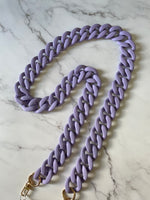 Load image into Gallery viewer, Universal thick Purple Matte chain lanyard (case not included)
