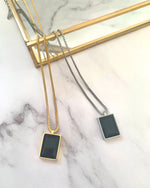 Load image into Gallery viewer, Rectangle necklace
