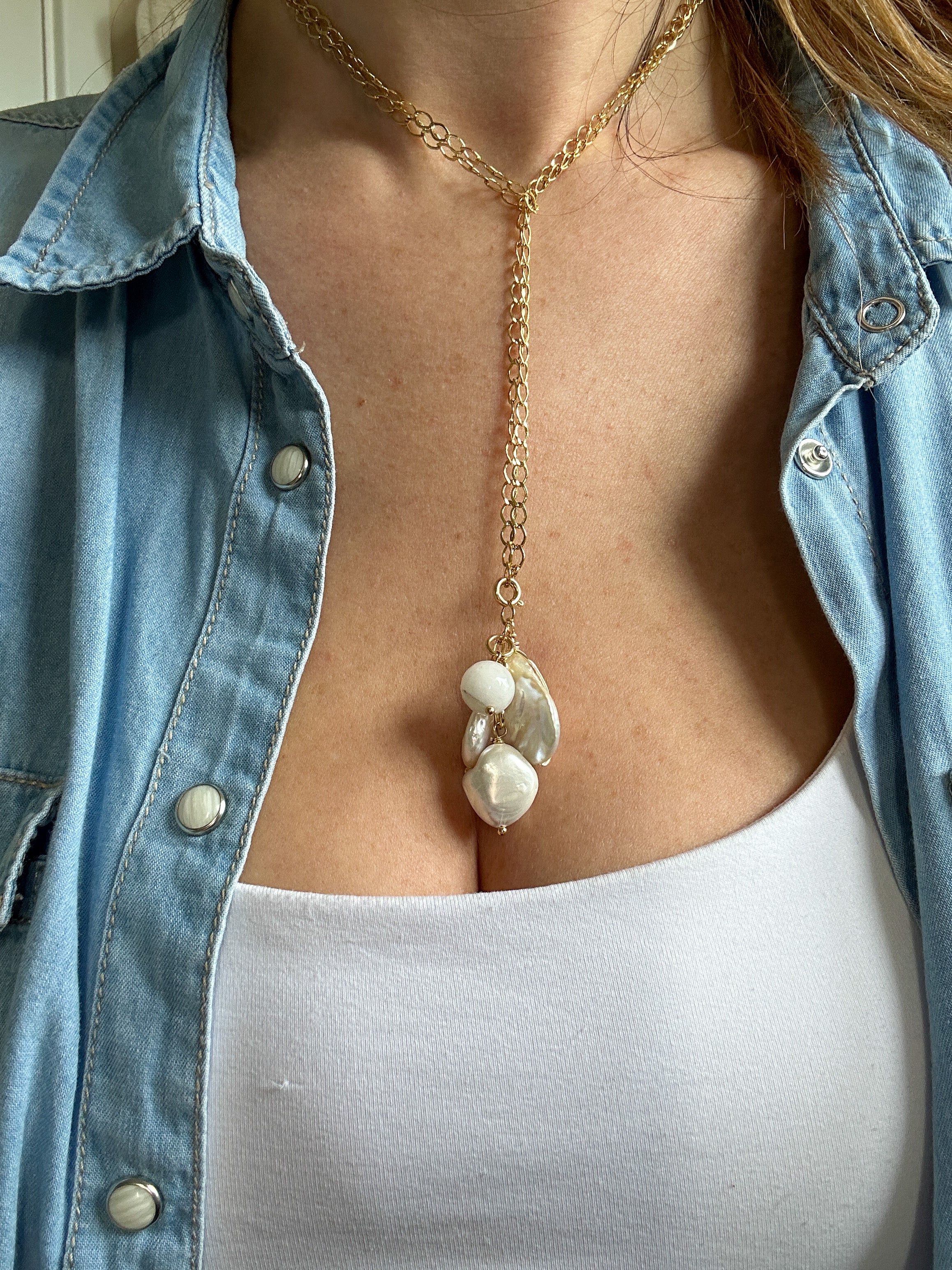 Pearl lover necklaces